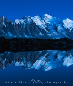 l Monte Bianco all’ora blu