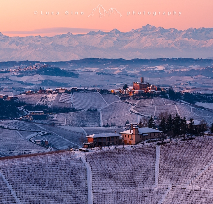 Le Langhe in inverno.